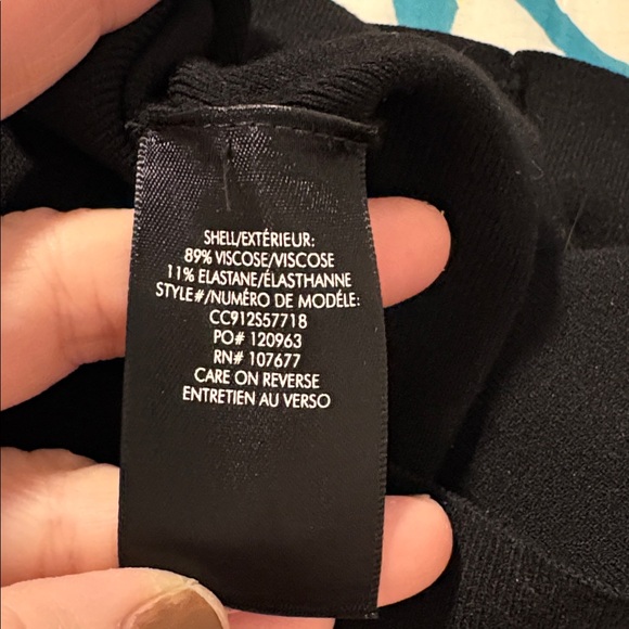 Alice + Olivia Jazi Cut Out Sleeve Sweater Black XS - Picture 6 of 6